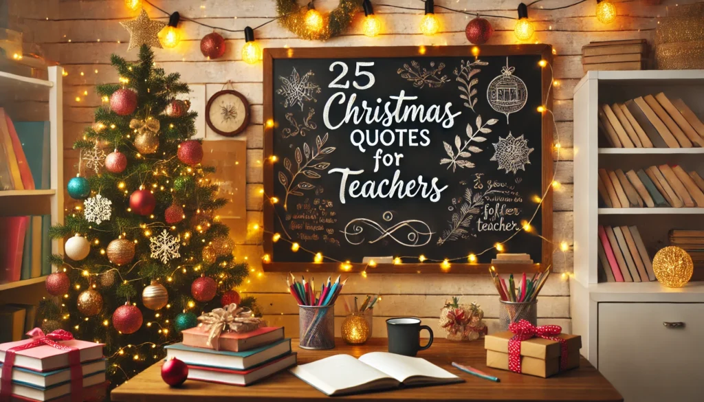 25 Christmas Quotes For Teachers
