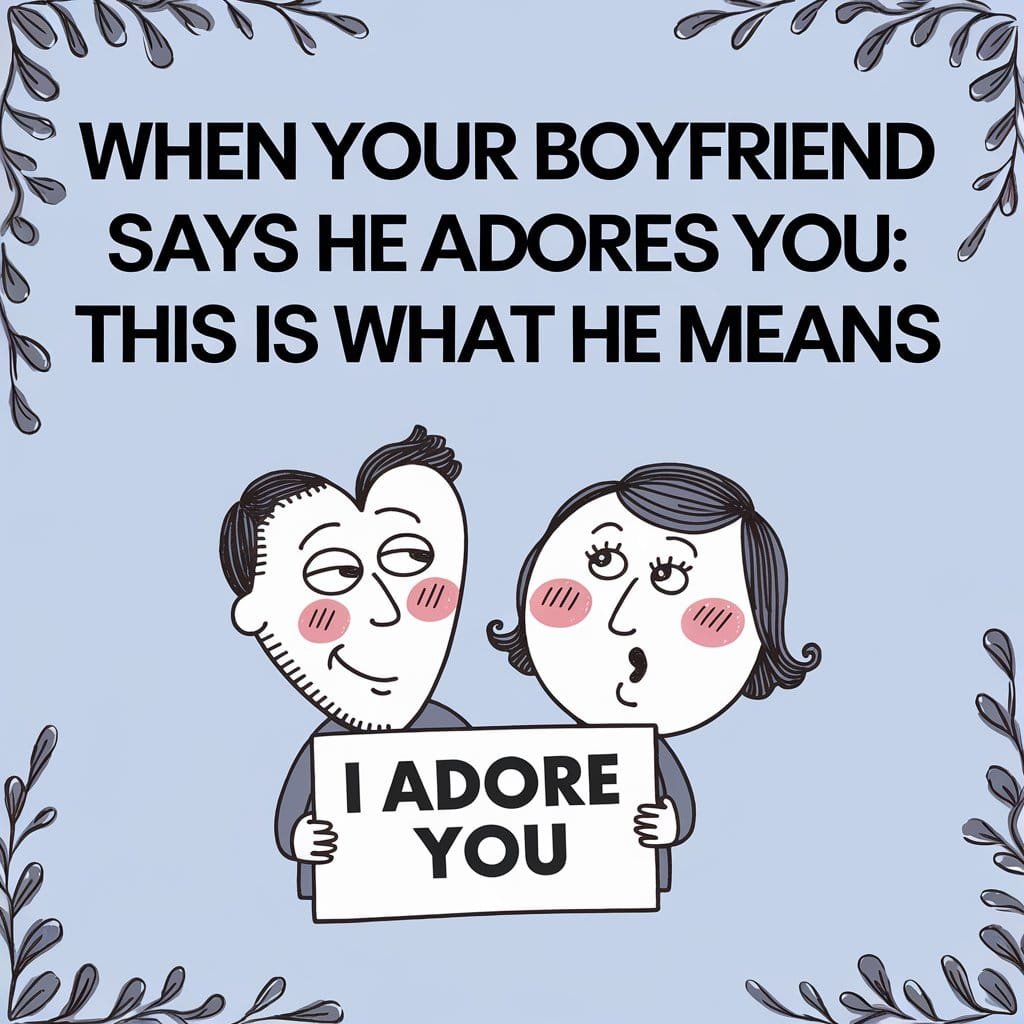 When Your Boyfriend Says He Adores You: This is What He Means
