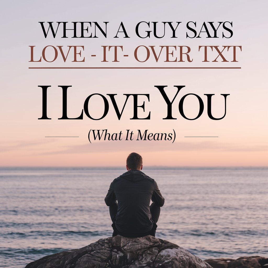 When a Guy Says “I Love You” Over Text (What It Means)