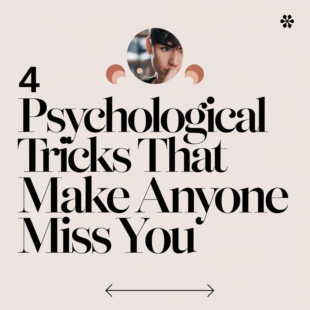 4 Psychological Tricks That Make Anyone Miss You