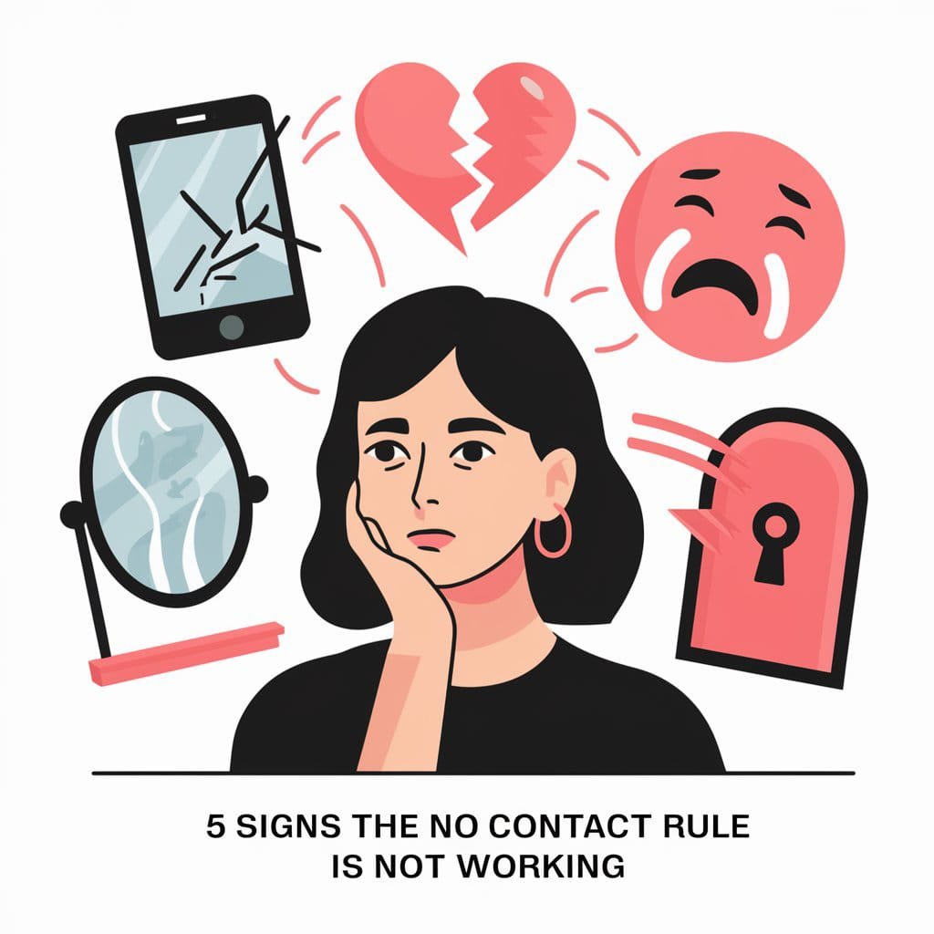 5 Signs The No Contact Rule Is Not Working