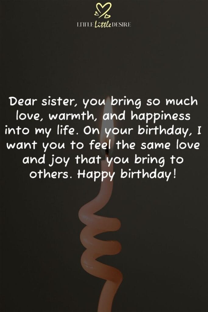 Heart Touching Birthday Wishes For Sister,Birthday Wishes For Sister