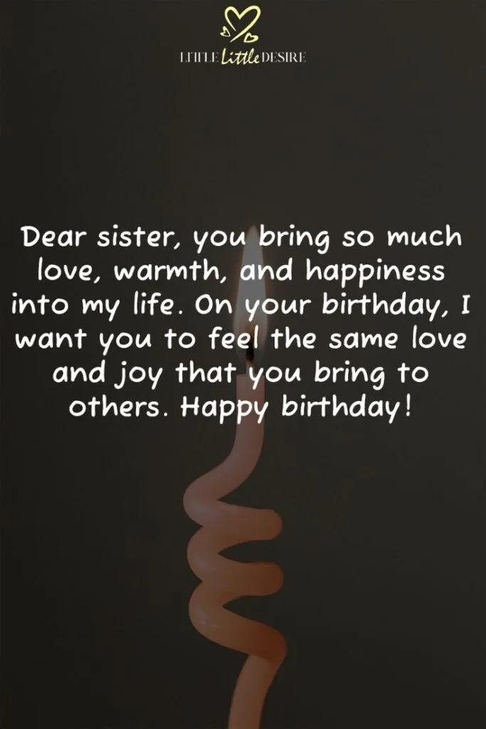 Sister Birthday Wishes