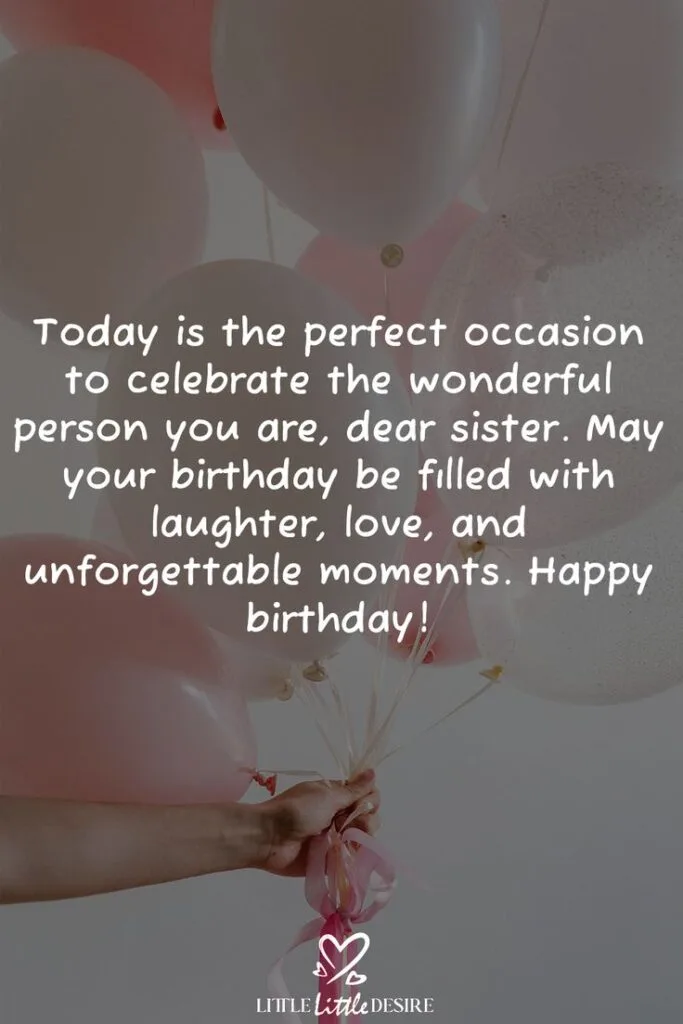 Sister Birthday Wishes