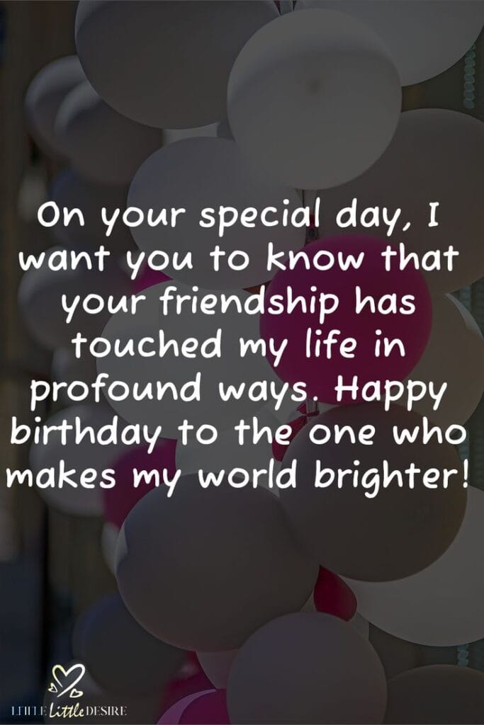 heart touching birthday wishes for friend