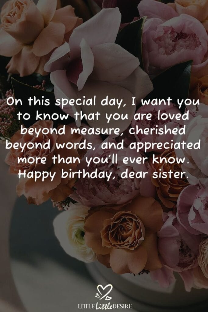 Heart Touching Birthday Wishes For Sister,Birthday Wishes For Sister