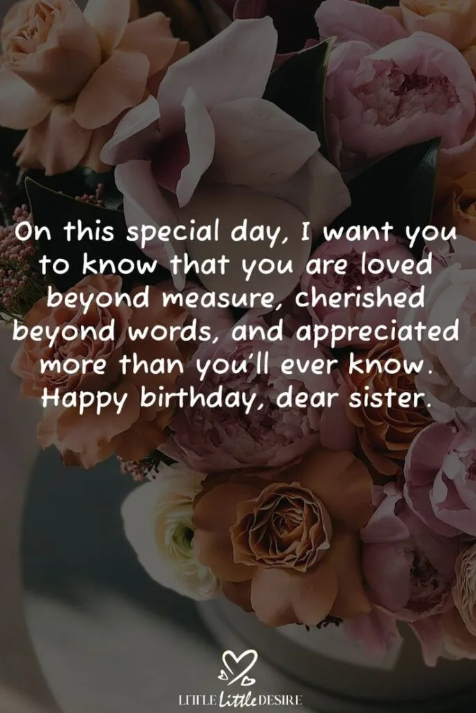 Sister Birthday Wishes