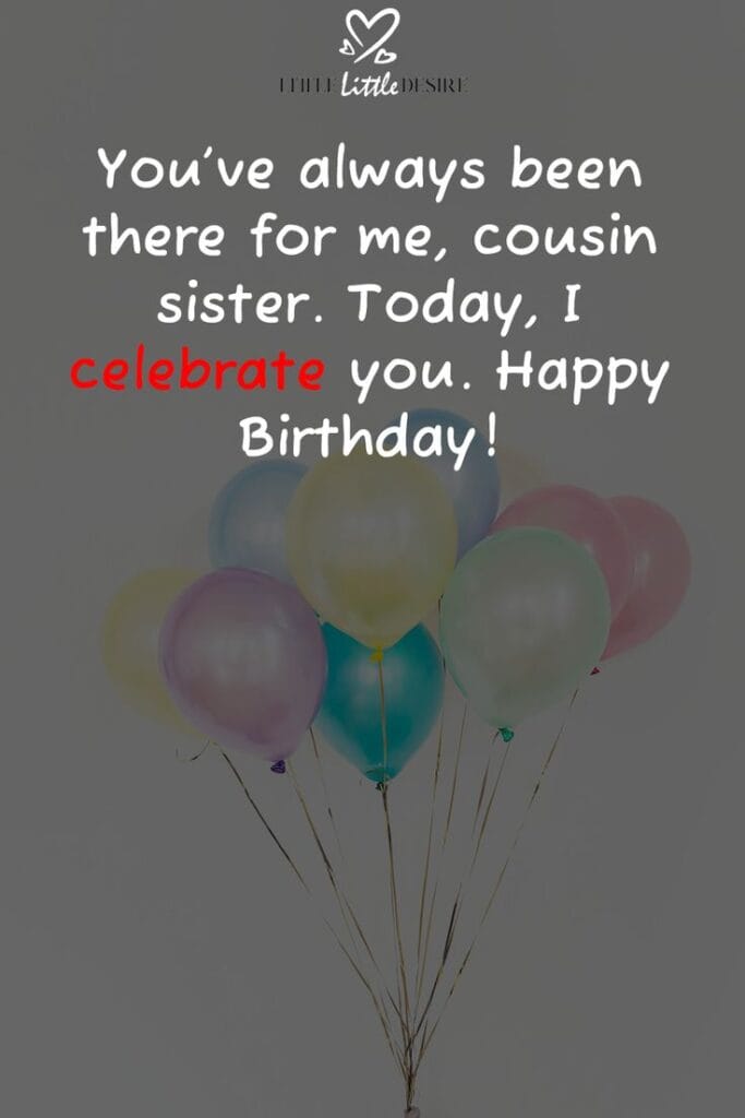 Birthday Wishes For Cousin Sister