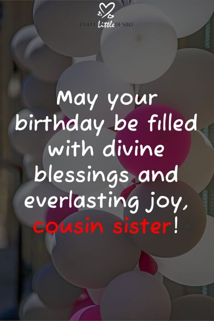 Birthday Wishes For Cousin Sister