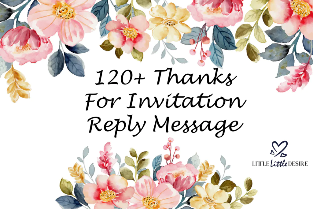 thanks for invitation reply message