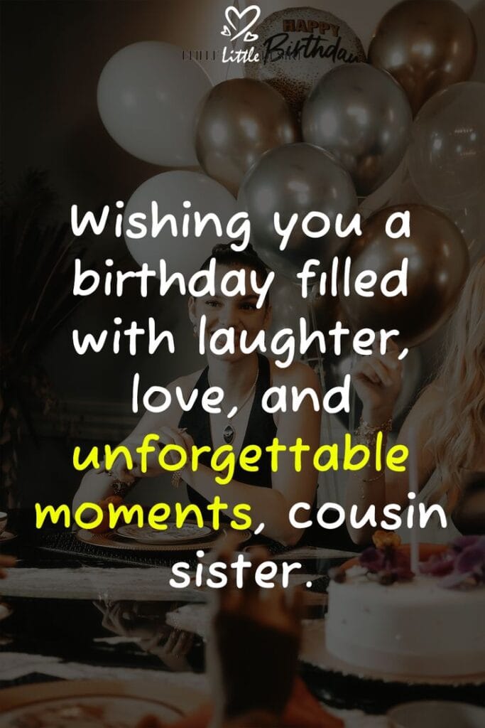 Birthday Wishes For Cousin Sister