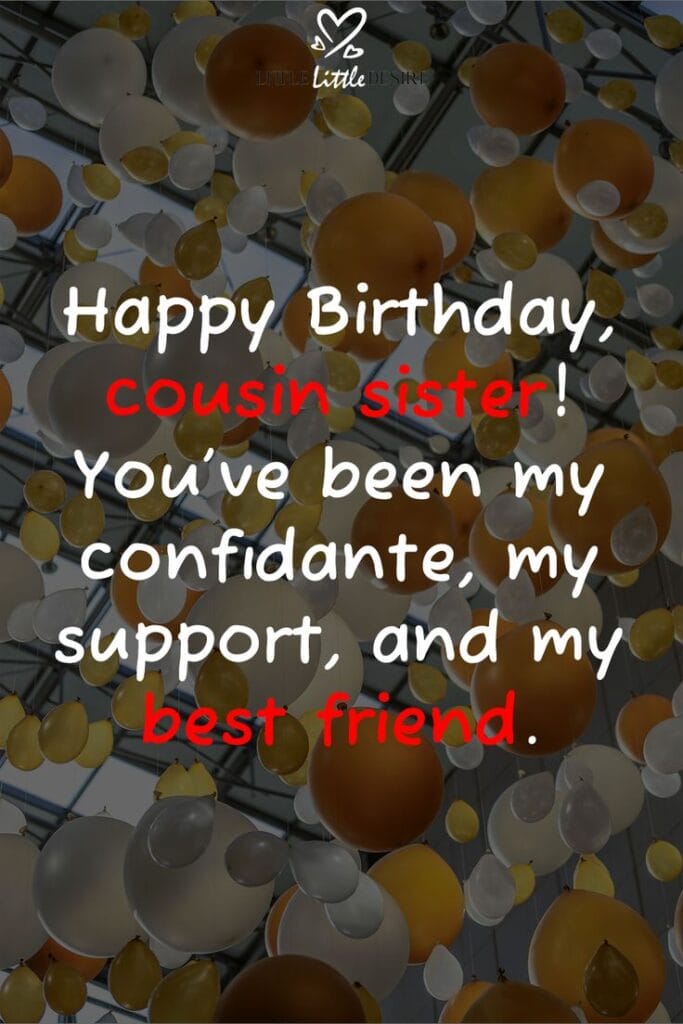 Birthday Wishes For Cousin Sister