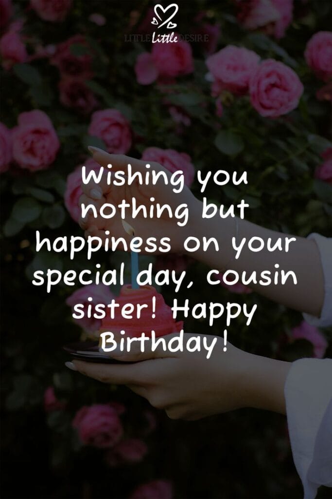 Birthday Wishes For Cousin Sister