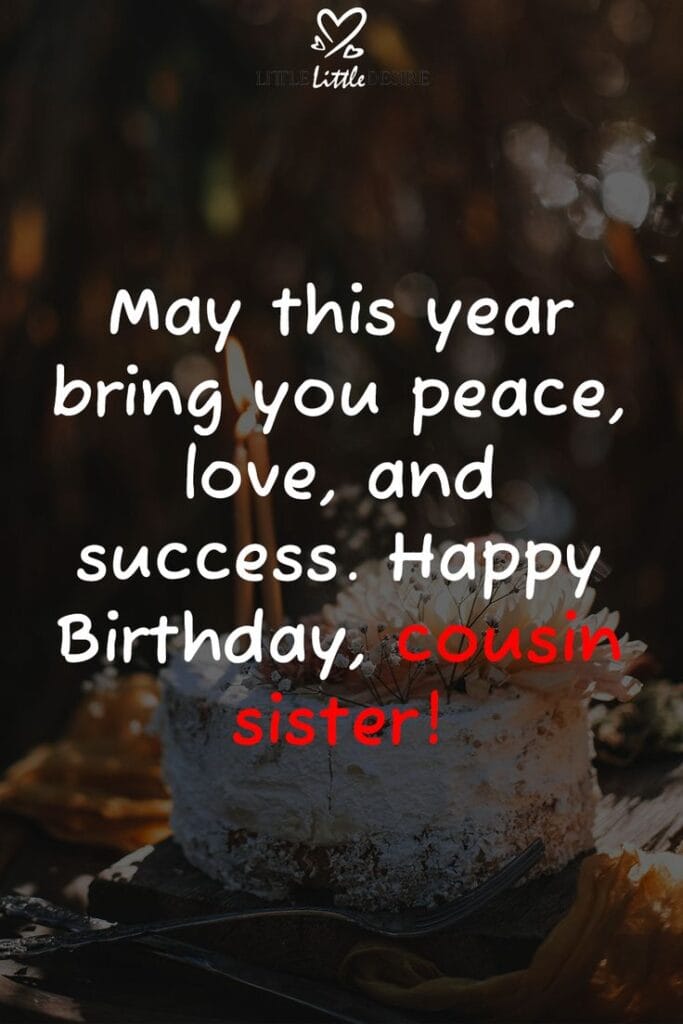 Birthday Wishes For Cousin Sister