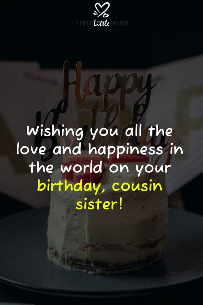 Birthday Wishes For Cousin Sister