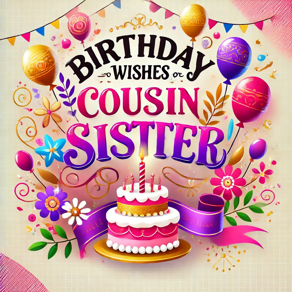 birthday wishes for cousin sister