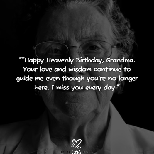 Happy Heavenly Birthday Grandma Quotes