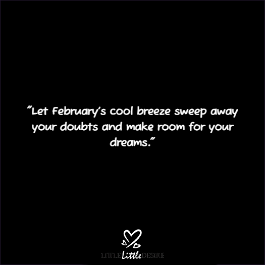 February New Month New Goals Quotes