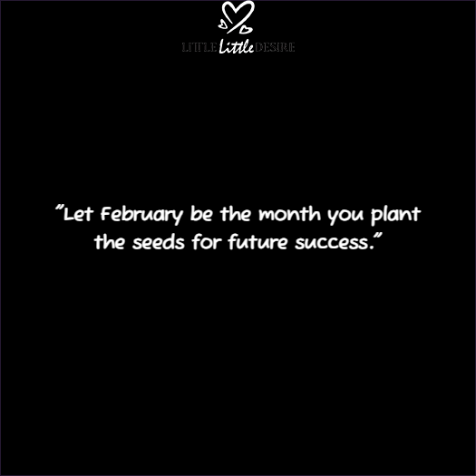 February New Month New Goals Quotes