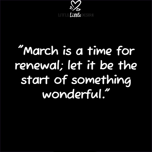 March New Month New Goals Quotes