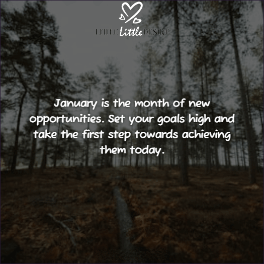 January New Month New Goals Quotes