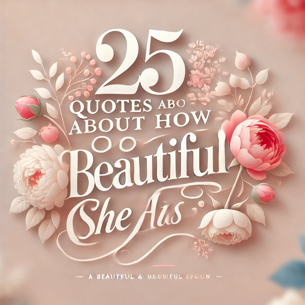 25 Quotes About How Beautiful She Is