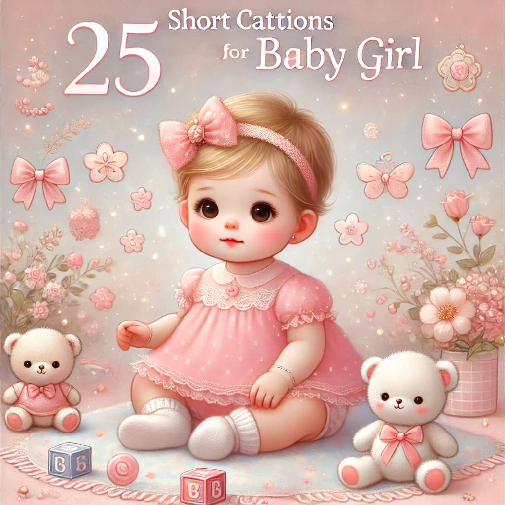 25 Short Captions for Baby Girl