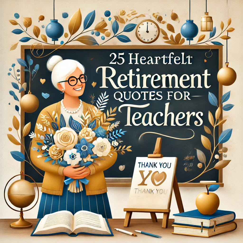 25 Heartfelt Retirement Quotes For Teachers