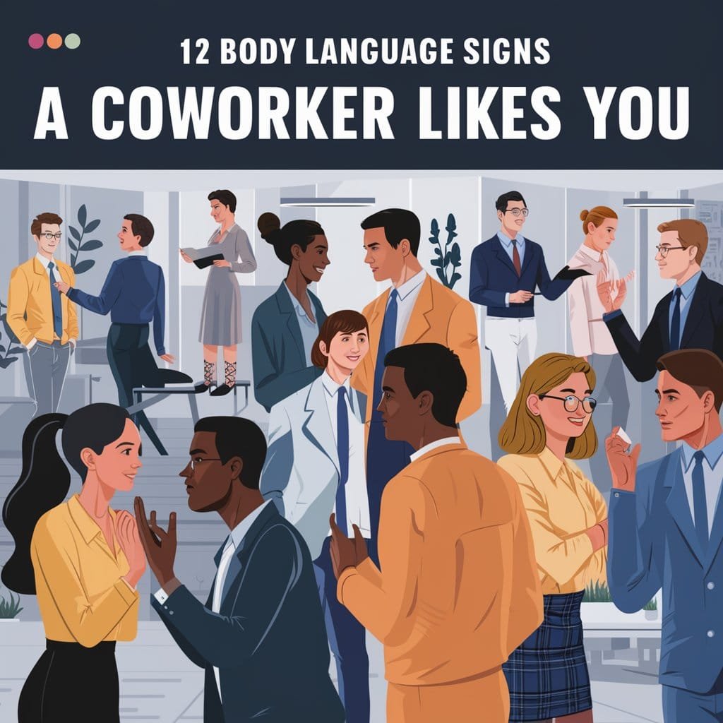 12 Body Language Signs A Coworker Likes You