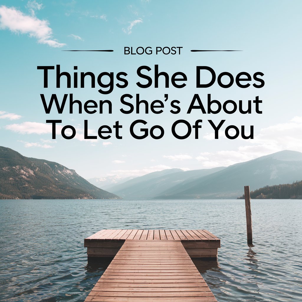 12 Things She Does When She's About to Let Go of You