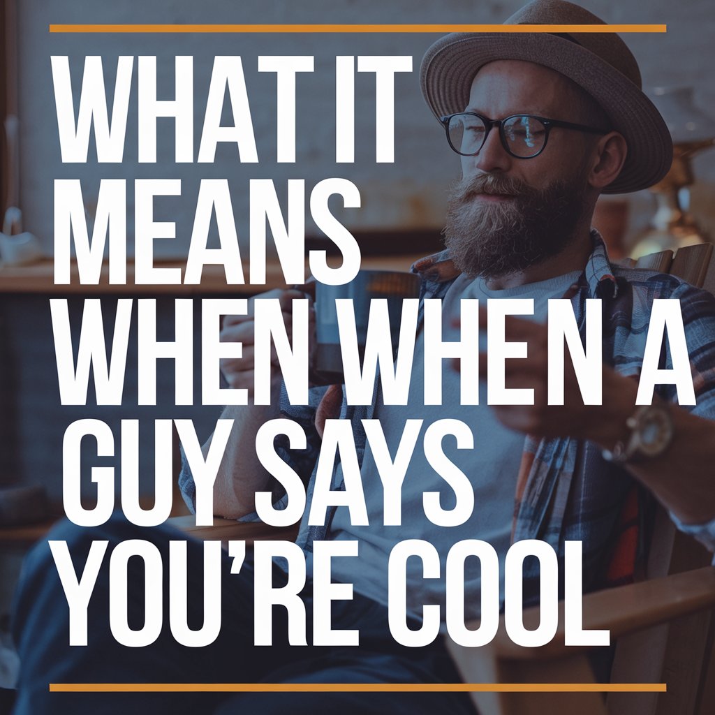 What It Means When a Guy Says You’re Cool