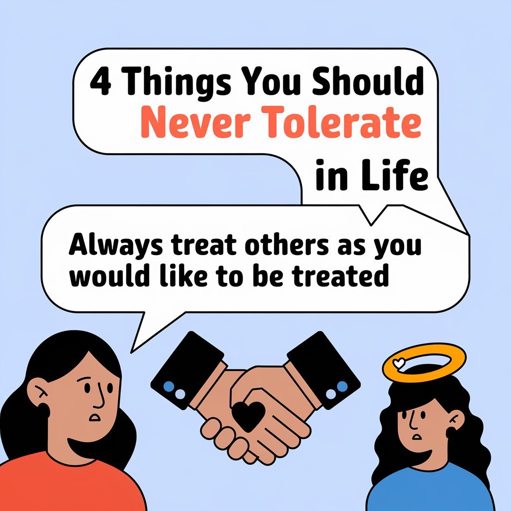 4 Things You Should Never Tolerate in Life