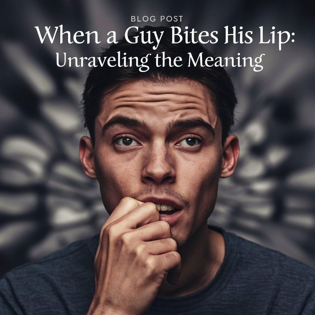 When a Guy Bites His Lip: Unraveling the Meaning