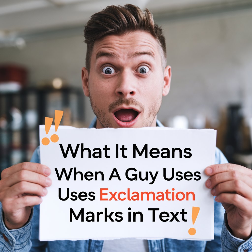 What It Means When A Guy Uses Exclamation Marks In Text