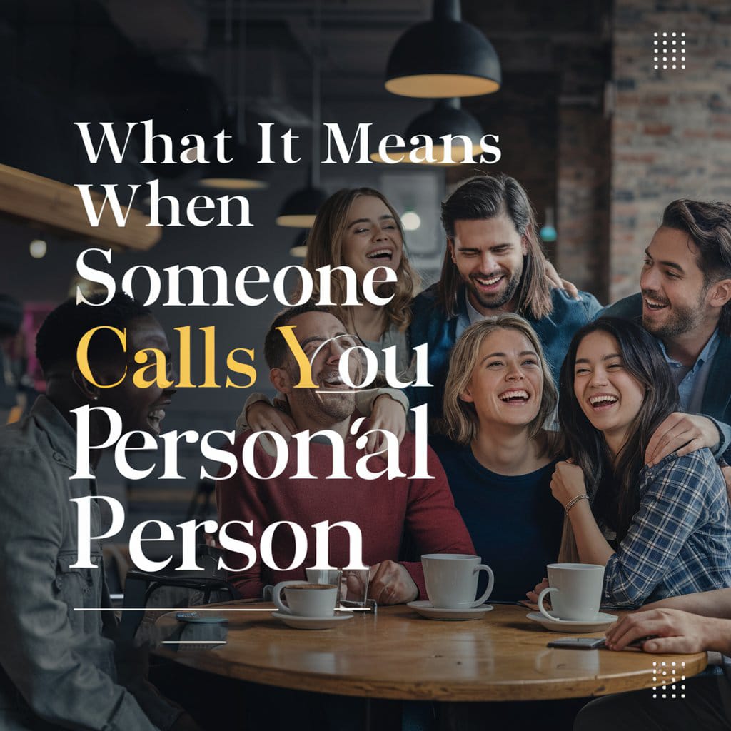 What It Means When Someone Calls You Personal Person